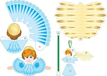 ocuklar iin hazr baby model maketi ablonu, paper craft model baby